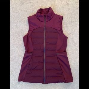 Lululemon Down For it All Vest in Cassis
